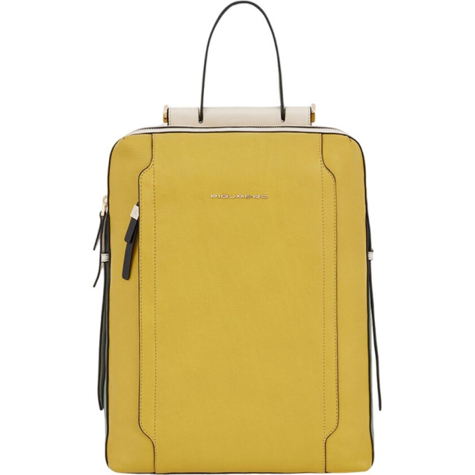 Рюкзак женский PIQUADRO CIRCLE CA4576W92/GIVE желтый шартрез кожа CA4576W92-GIVE